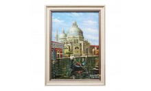 กรอบรูปภาพวาดสีน้ำมันวาดด้วยมือ